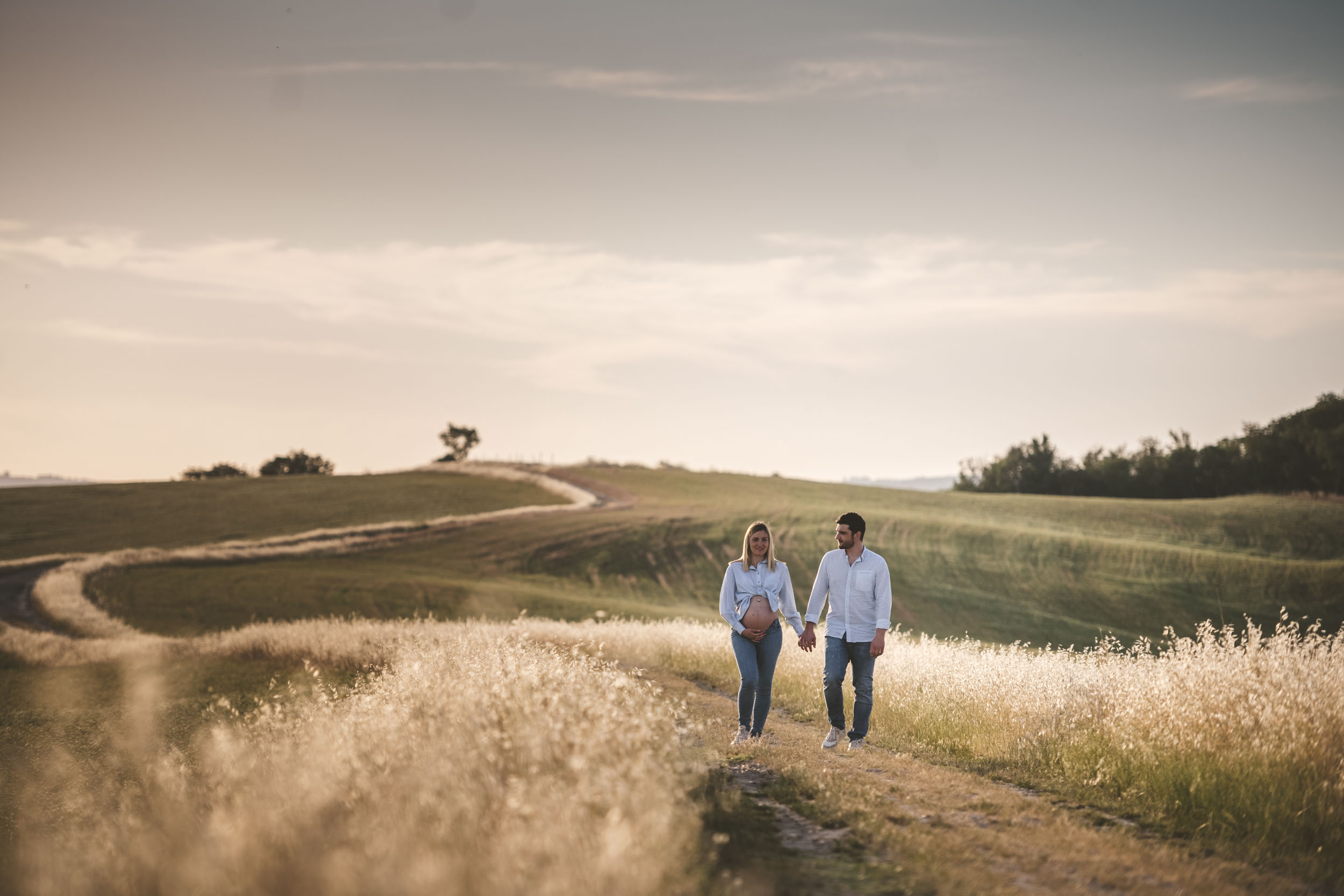 Pregnancy Portrait in Tuscany