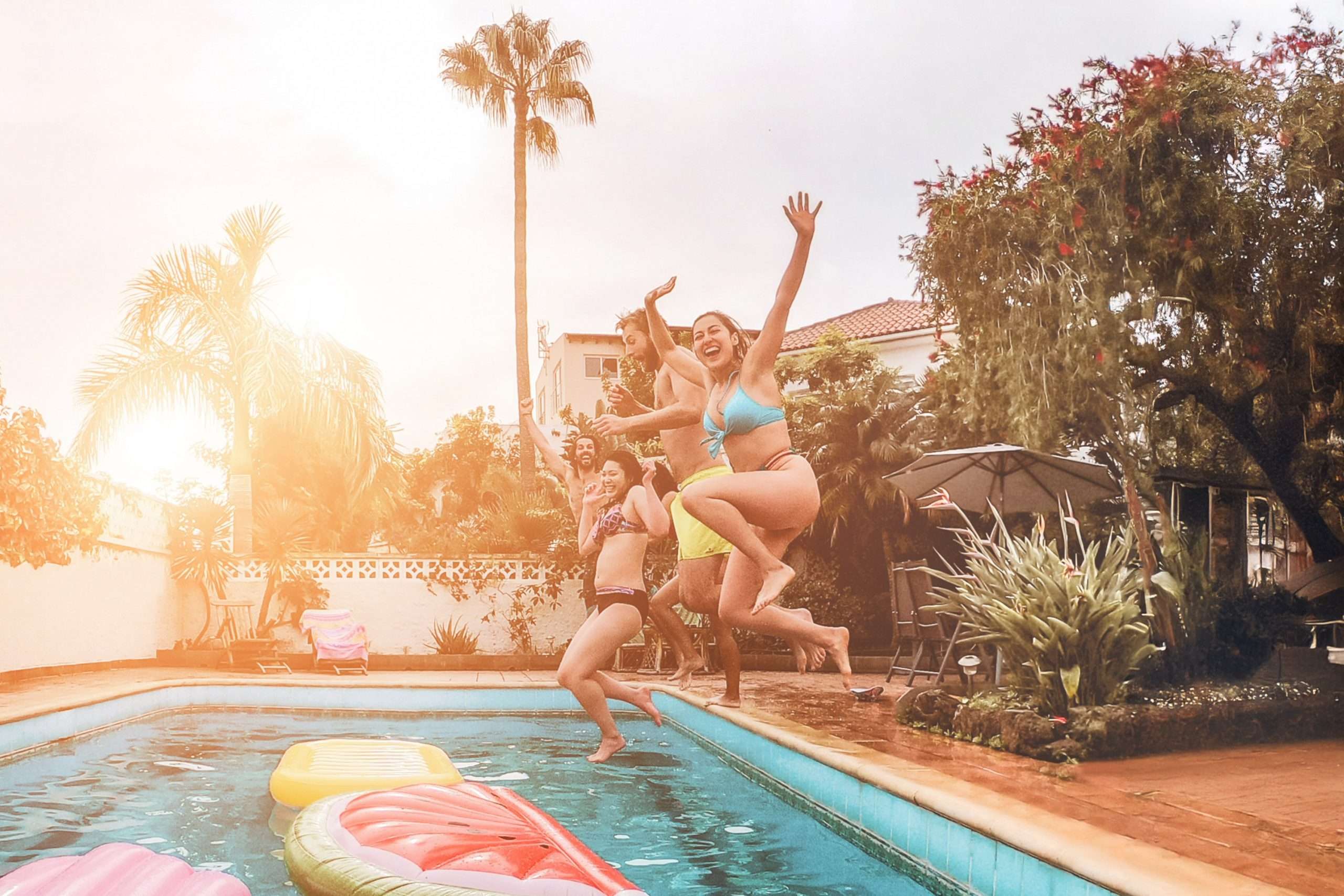 Foto Party Piscina Addio al Nubilato Siena Toscana fotografo addio al nubilato siena toscana