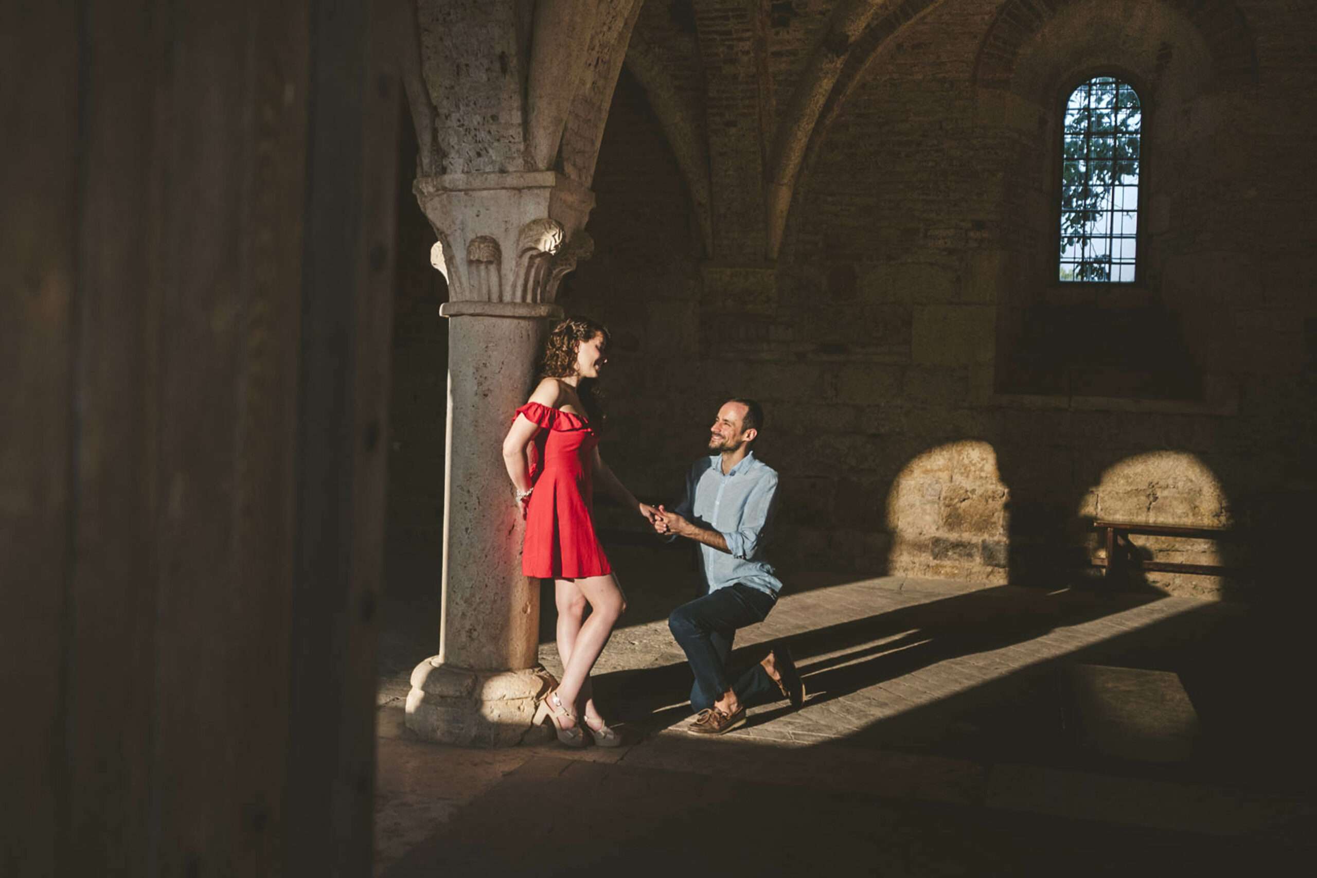 Wedding Proposal in San Galgano, Tuscany