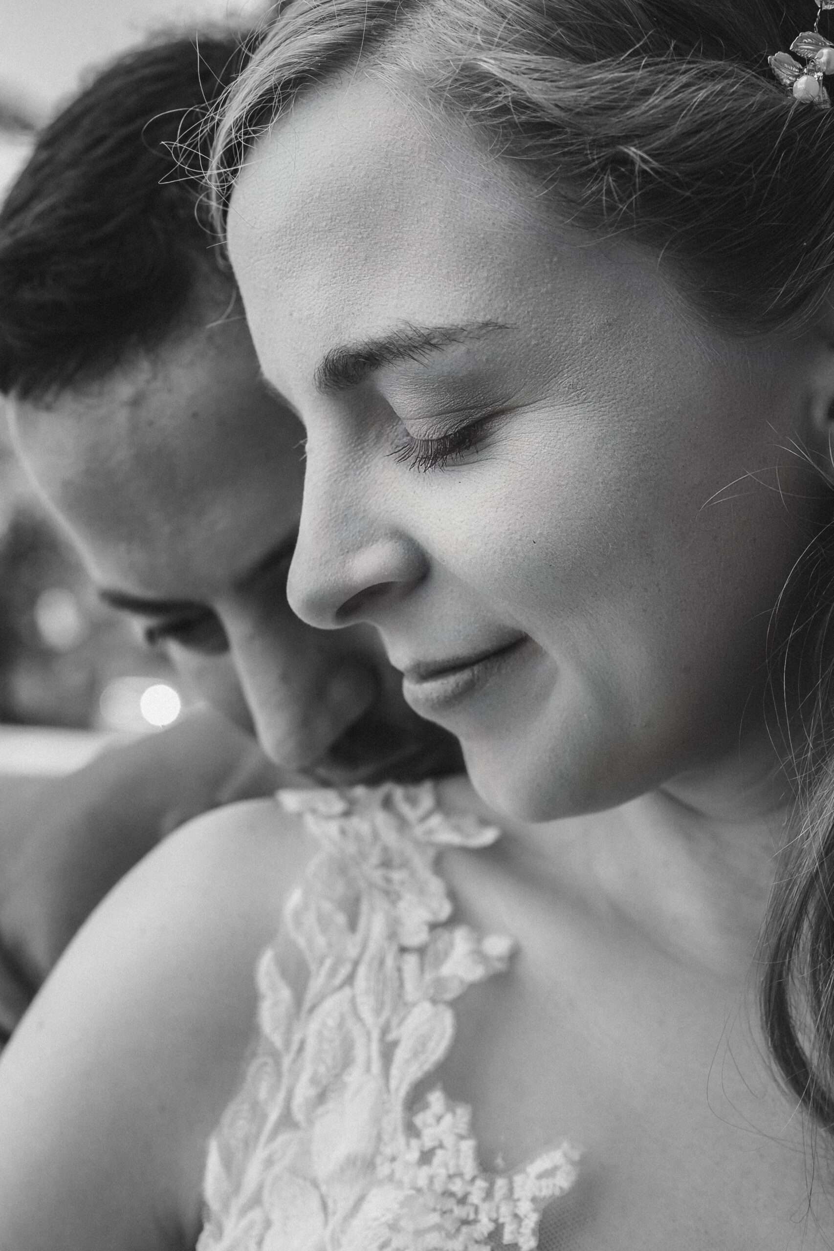 editorial wedding portrait