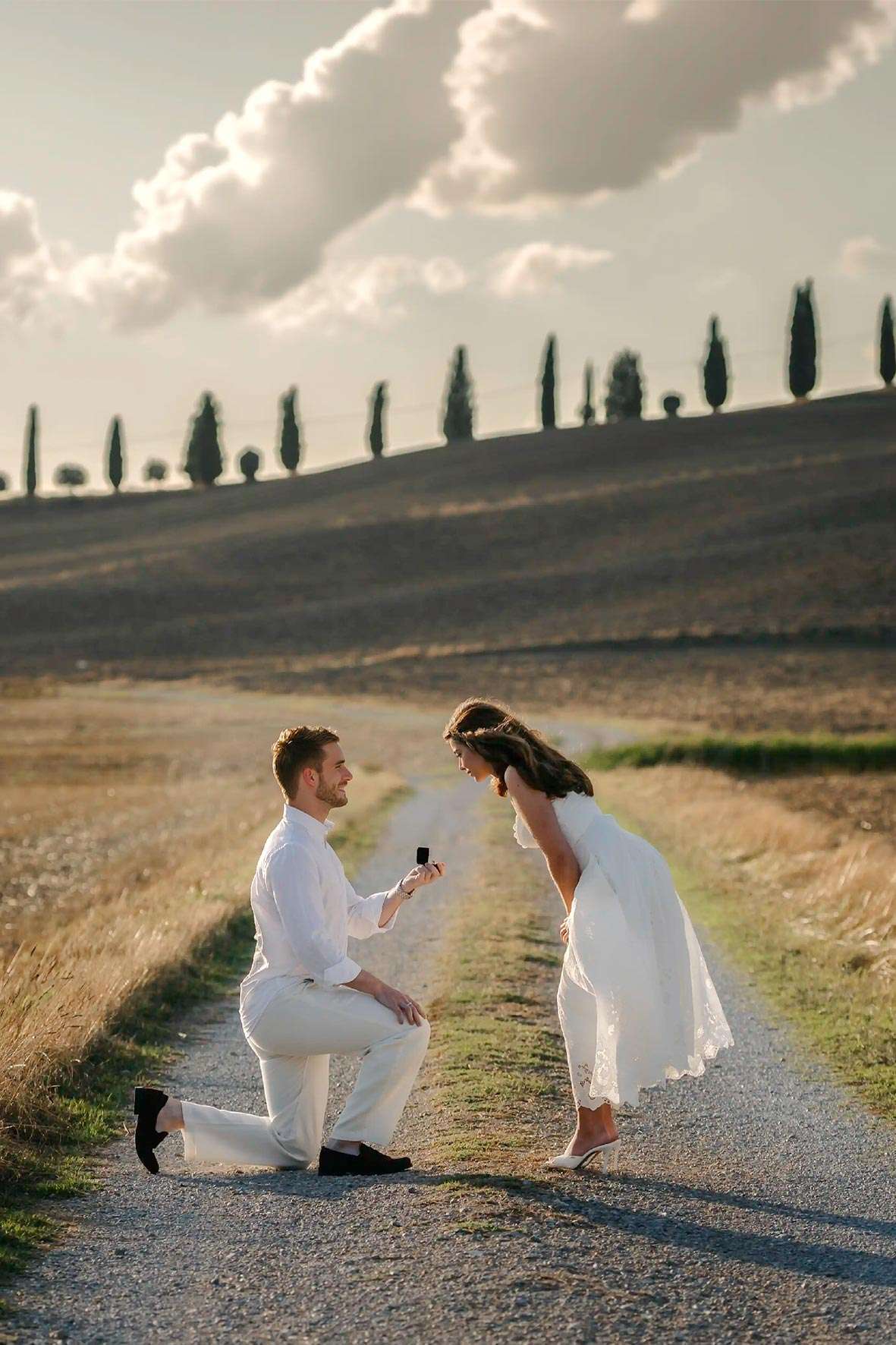 Wedding Proposal in Tuscany Italy